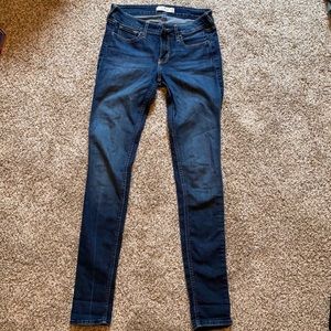 Hollister dark blue skinny jeans